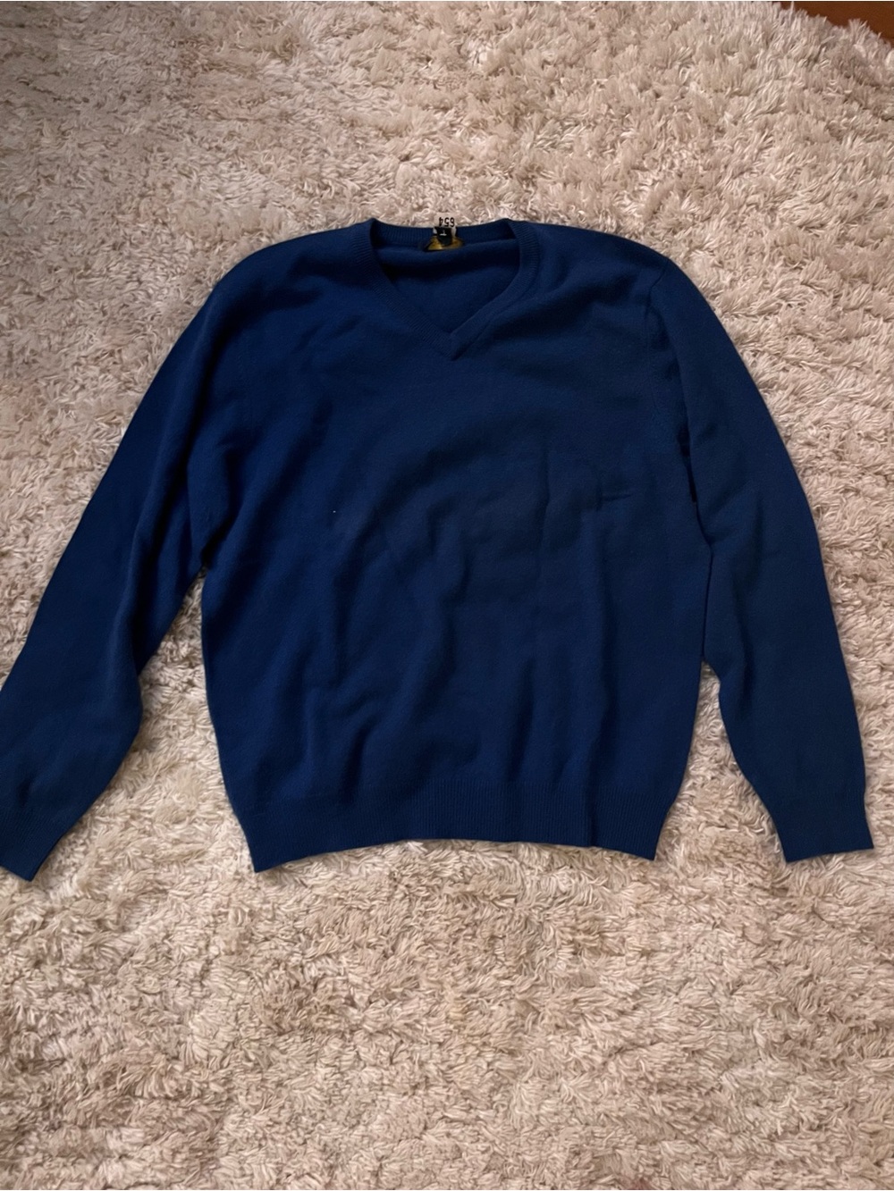 Club Room Men's Cashmere Crewneck Sweater - Deep Blue